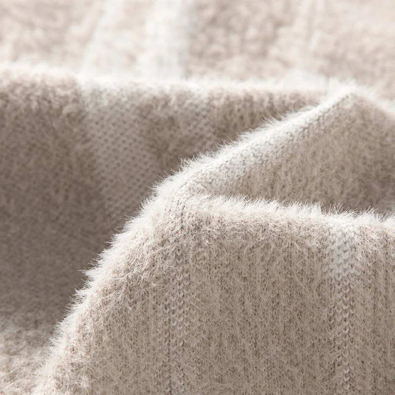 Men's Casual Knit Sweater Pullover Streetwear Fashion Warm Solid Color Male Top for Spring Autumn Hombre Sweat-shirt Men Clothin