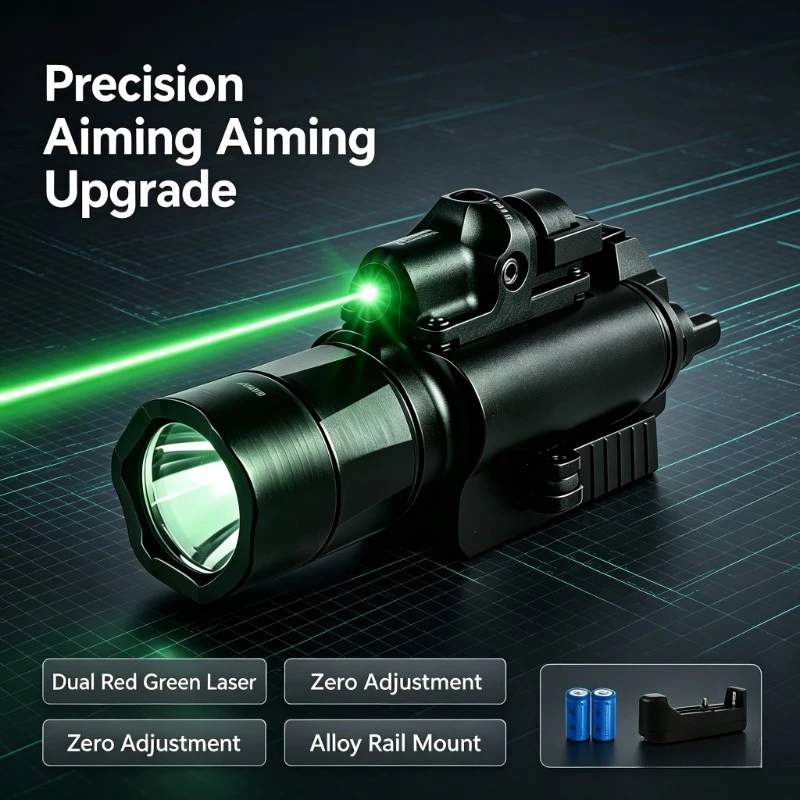 Precise Beam Calibration Alloy Rail Torch For G17 Hobby Model Upgrade Parts