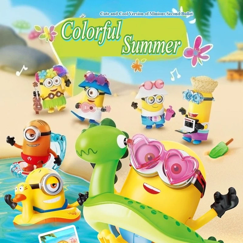 

BLOKEES Миньоны Второе лето глухая коробка ручной работы блок человек украшения дома окружающие украшения детский подарок на день рождения