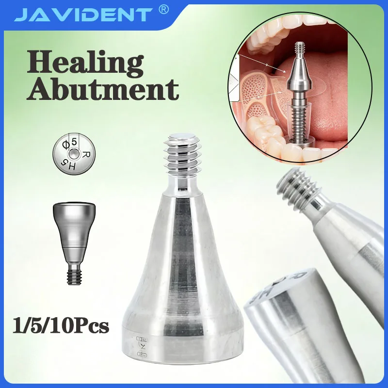 JAVIDENT 5Pcs Dental Open Closed Tray Analog Cap Implant Torque Screwdrivers Titanium Grade Osstem Healing