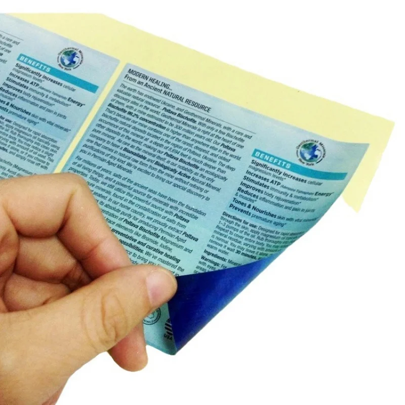 Custom. Double-Sided Printed Sticker Label Annual Inspection Label Car Maintenance Stickers Waterproof Wine Label Mineral