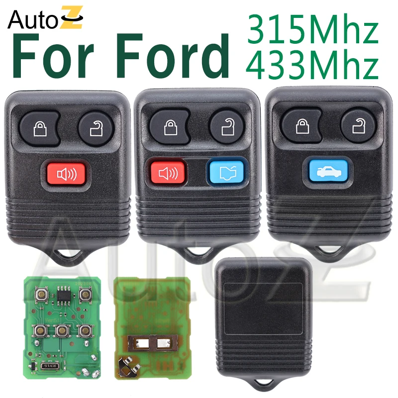 For Ford Car Key 3/4 Buttons for Explorer Escape 2002 Keyless go Remote Control Clicker Transmitter CWTWB1U331 Smart Remote Key