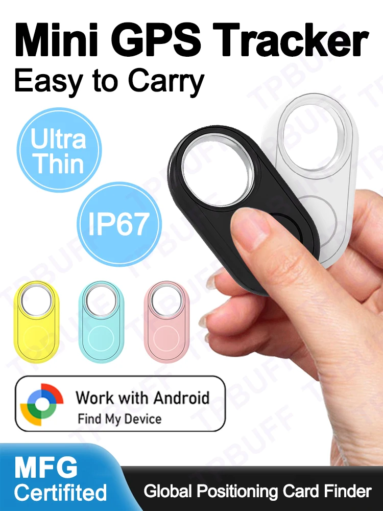 AliExpress TPBUFF Mini Tag Gps Tracker Android Work With Android Find Hub Google Find My Device Tracker Positioning For Children For Pets Bicycle