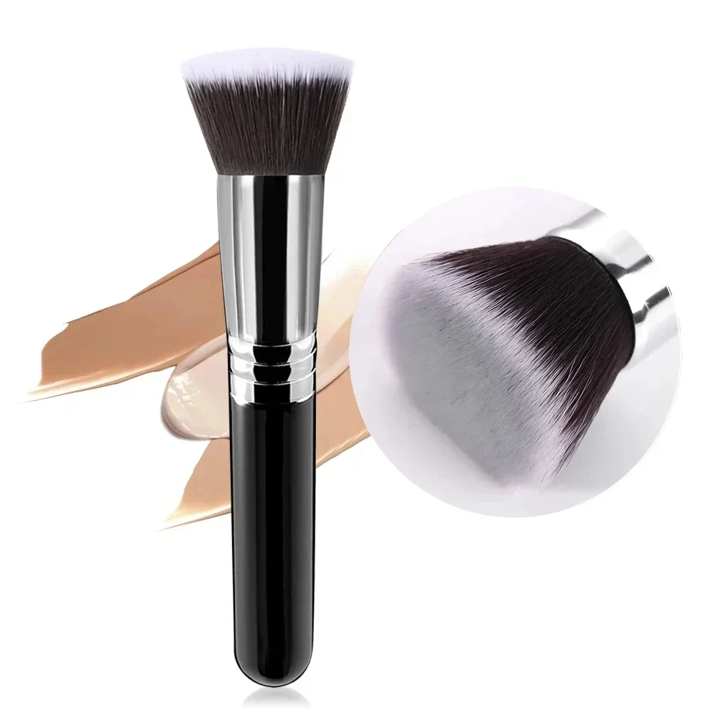 Pennello per cipria Pennelli per trucco professionale Fondotinta multifunzionale nero Blush Scolpire Pennello abbronzante Strumenti per il trucco