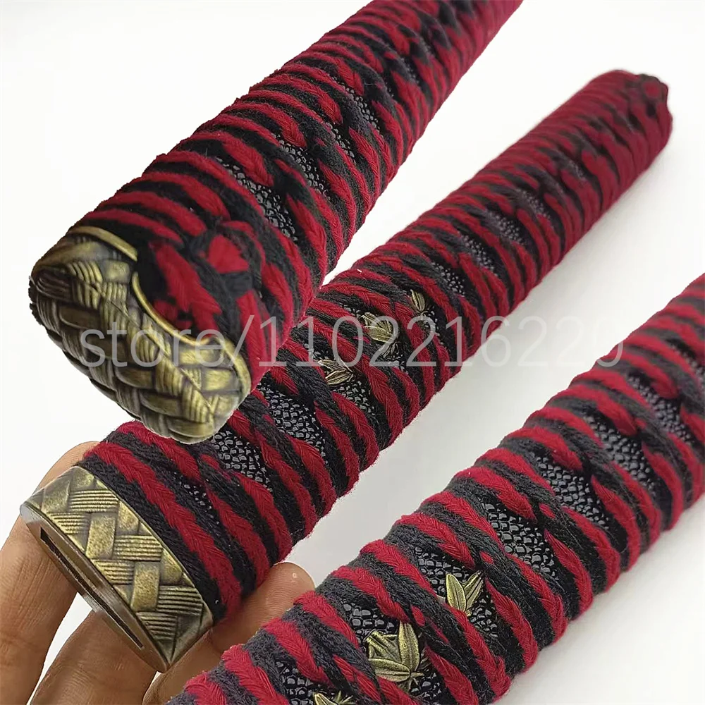 Very Cool 26cm Two Tone Handle Unique Tsuka Hilt Alloy Fuchi Kashira Menuki For Japan Real Japanese Samurai Katana Fittings
