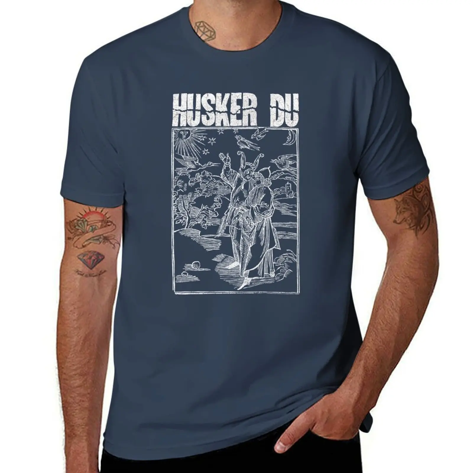 husker it around renaissance T-Shirt Casual Lightweight Short Sleeve Top