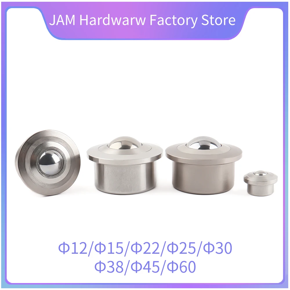 

Durable Smooth Converyor Component MJ326 Factory Outlet Stainless Steel Round Wheel Transfer Bearing Roller Balls