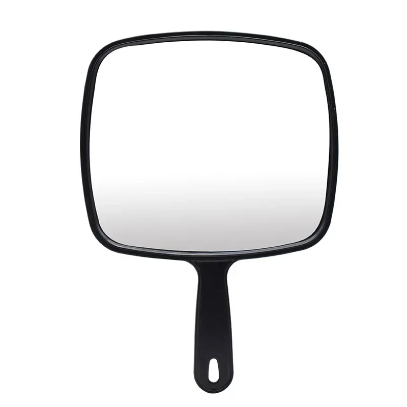 Hairdressing Large Mirror Comfortable Black Handheld Coating Mirror Beauty Makeup Hairdresser Household Looking Glass