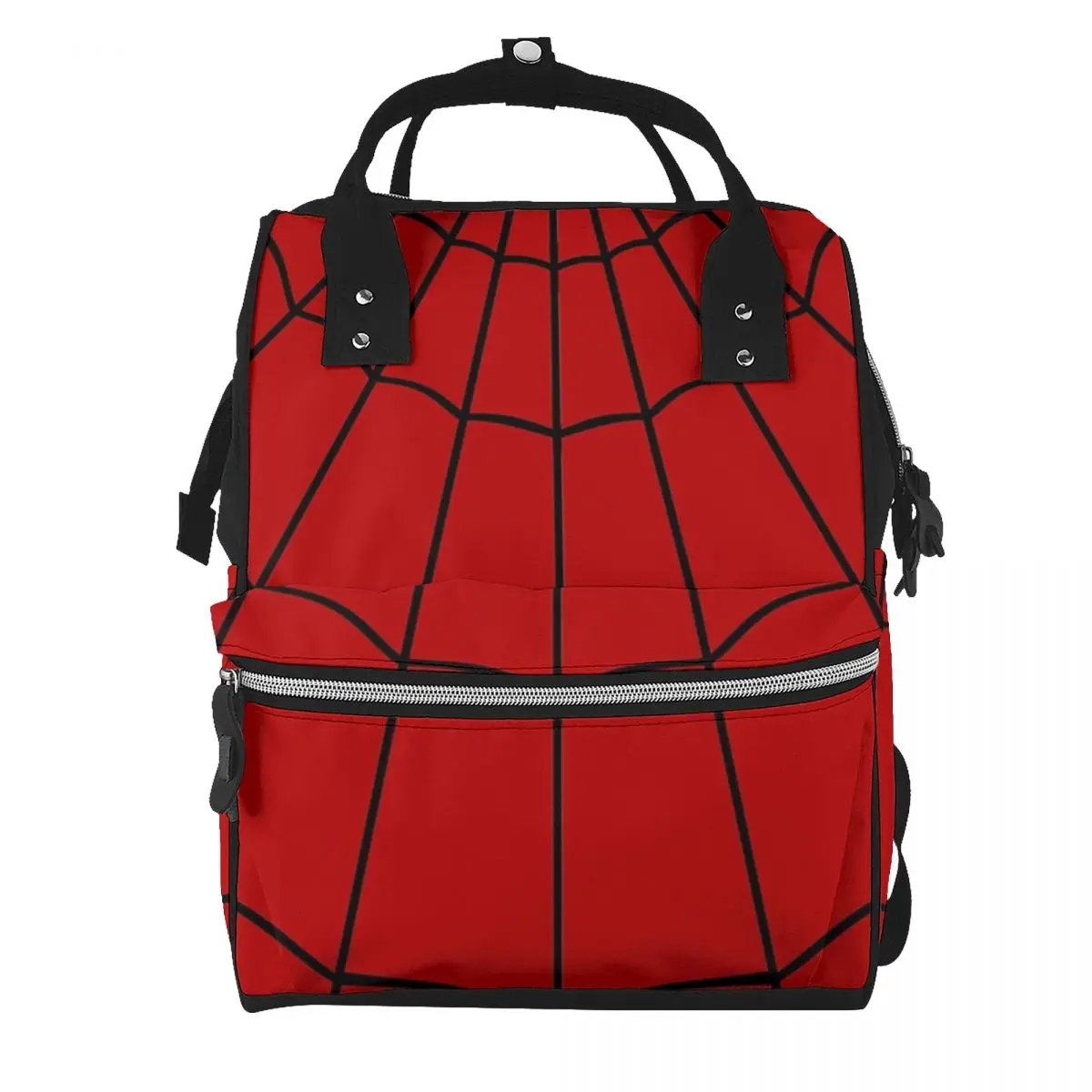 Spider Web - Red Student Backpack School Bag Hiking Travel Daypack for Men Women Bookbag Shoulder Bags