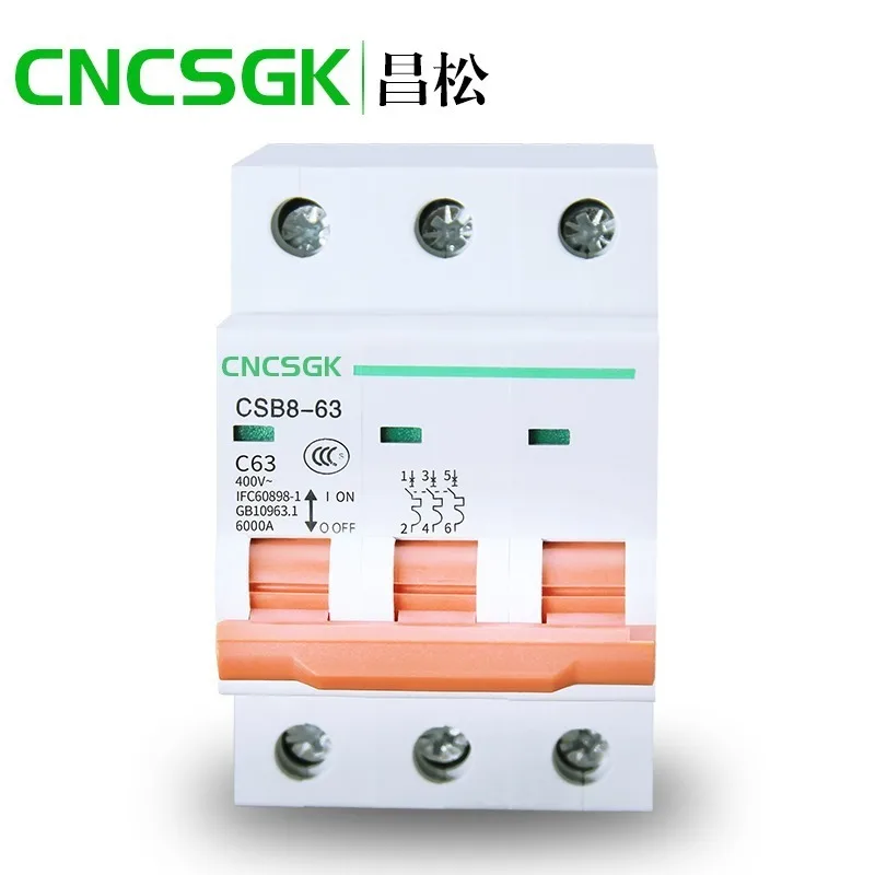 Mini disyuntor miniatura MCB Dz47 rentable de 1-4 polos 1-100 AMP