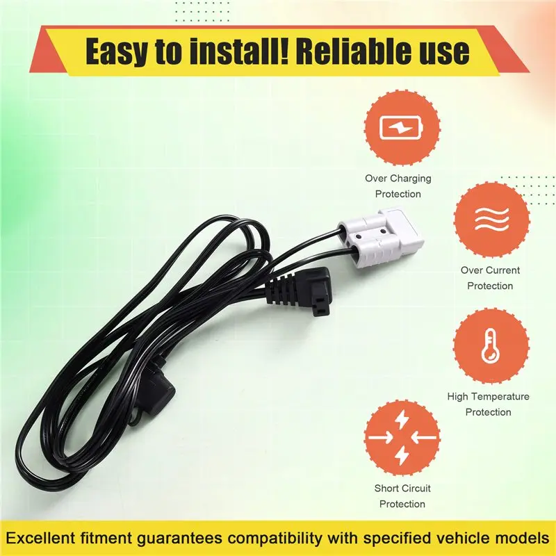 X12A-50A 16AWG Wire With Plug For Plug Power Line Set 2 Pin Plug Refrigerator Charging Cable New Power Lead Extension Cord