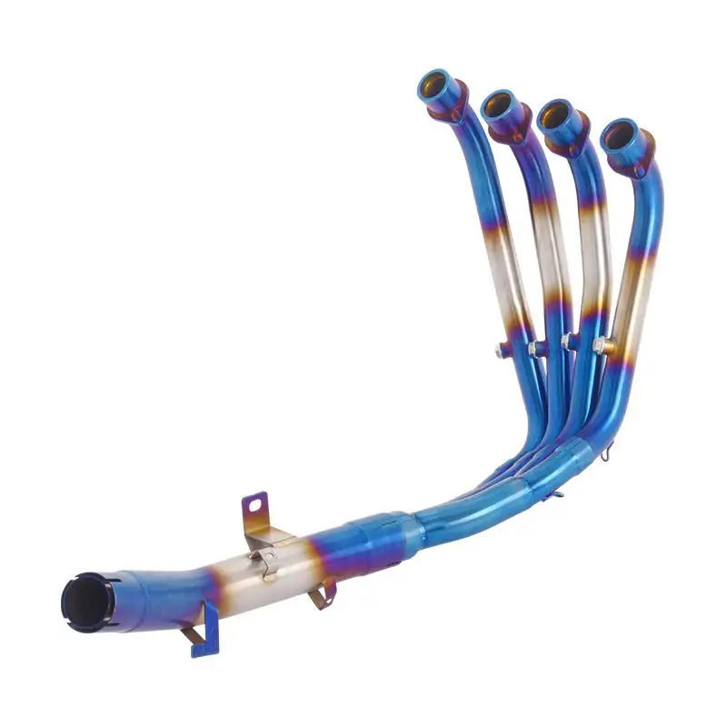 

For QJMOTOR QJ800GS-G SRK800RR 2023-2025 Motorcycle Exhaust System Blue Front Link Pipe Slip On Original Muffler Stainless Steel