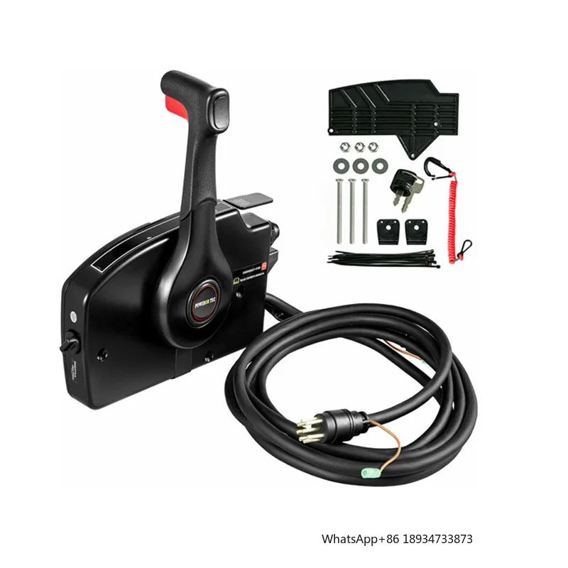 For Mercury Outboard Remote Control Box 8Pin with 15 Foot Harness OEM 881170A3 Boat Throttle Control