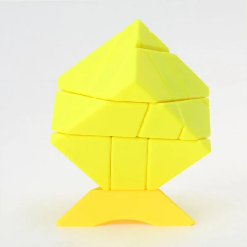 Ghost Ninja 3x3x3 Irregular Magic Cube Twist Puzzle Stickerless Fancy Toy Educational Toys Kid Game Yellow