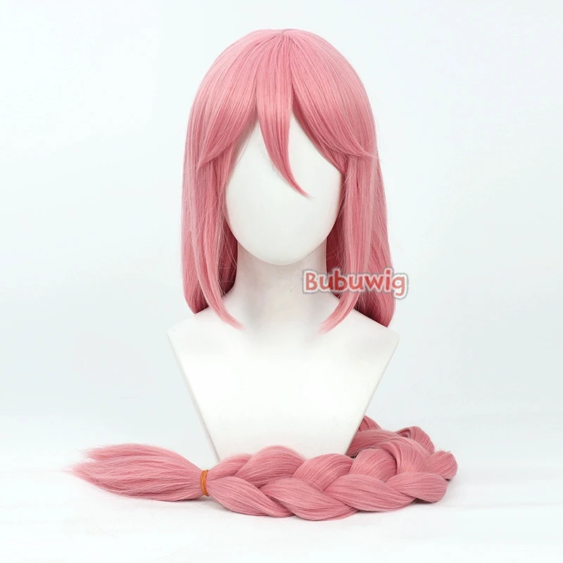 Bubuwig Synthetic Hair Anne Cosplay Wigs Path to Nowhere Anne 120cm Women Long Straight Pink Braided Cos Wig Heat Resistant