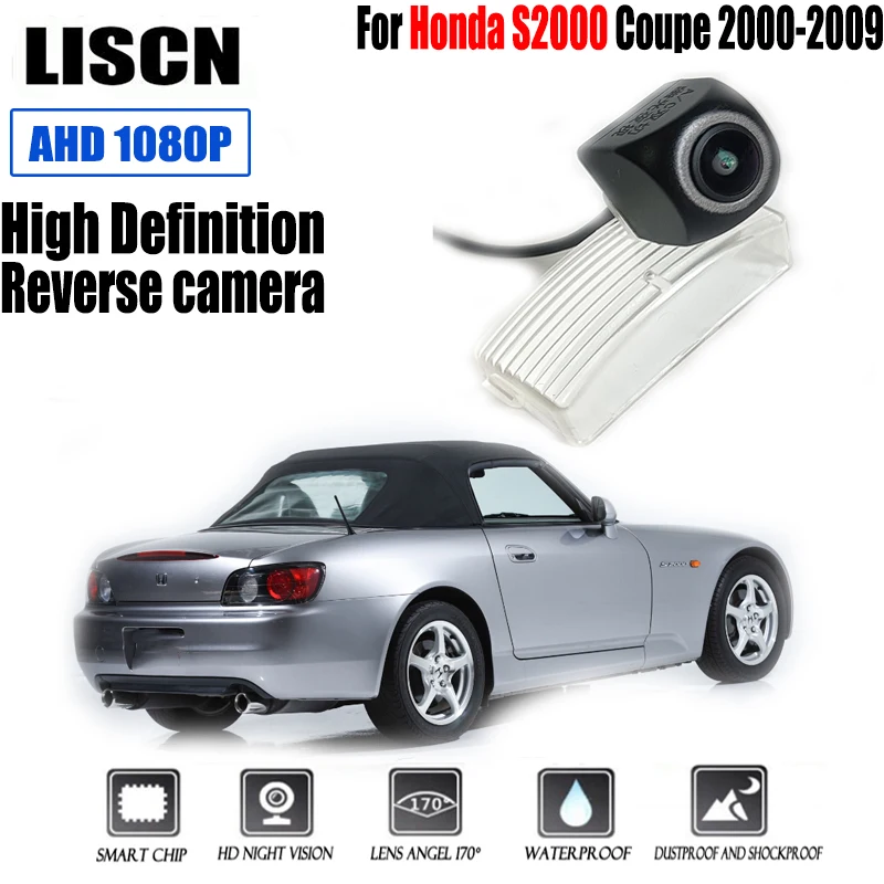 HD Fisheye Rear Camera License Plate Camera For Honda S2000 Coupe 2000-2009 Backup Reversing Camera