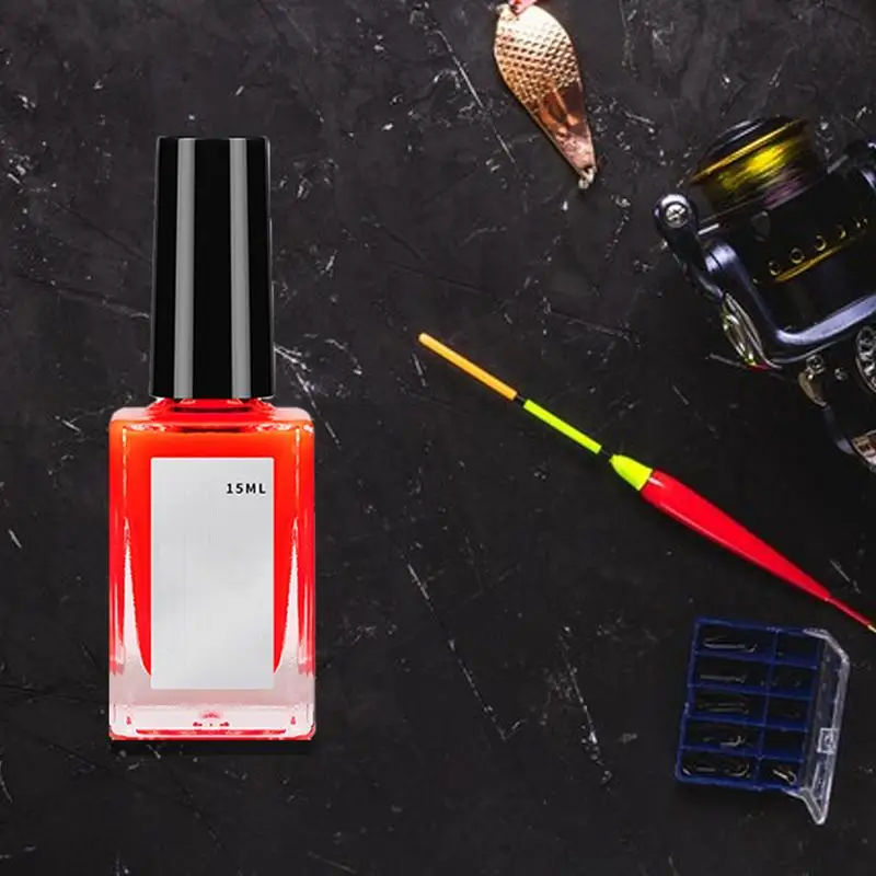 Fotografia 4: Pintura à prova d'água para iscas de pesca fluorescente multiuso pintura flutuante de pesca 15ml suprimentos de pesca fáceis de usar