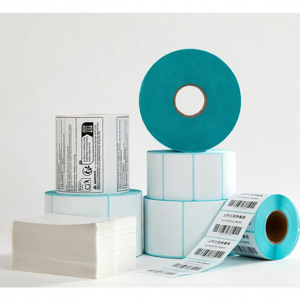 Versatile Thermal Label Paper Self Adhesive Sticker Waterproof For Shipping Courier Warehouse Logistics Industrial Mailing