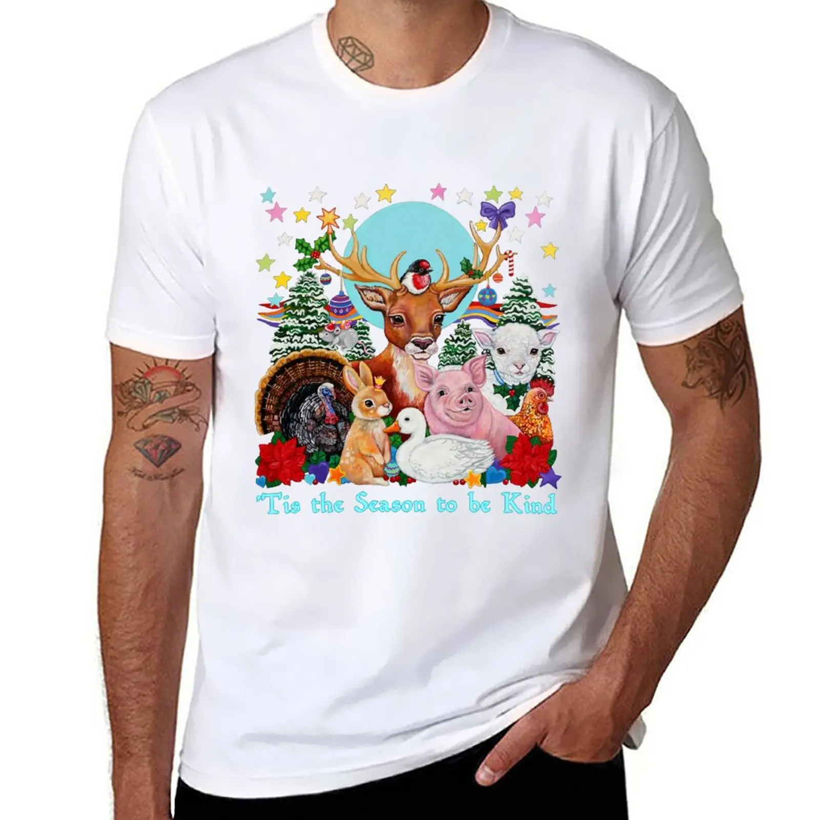 

Tis the Season to be Kind - Christmas kindness message T-Shirt customs sublime quick drying vintage mens champion t shirts