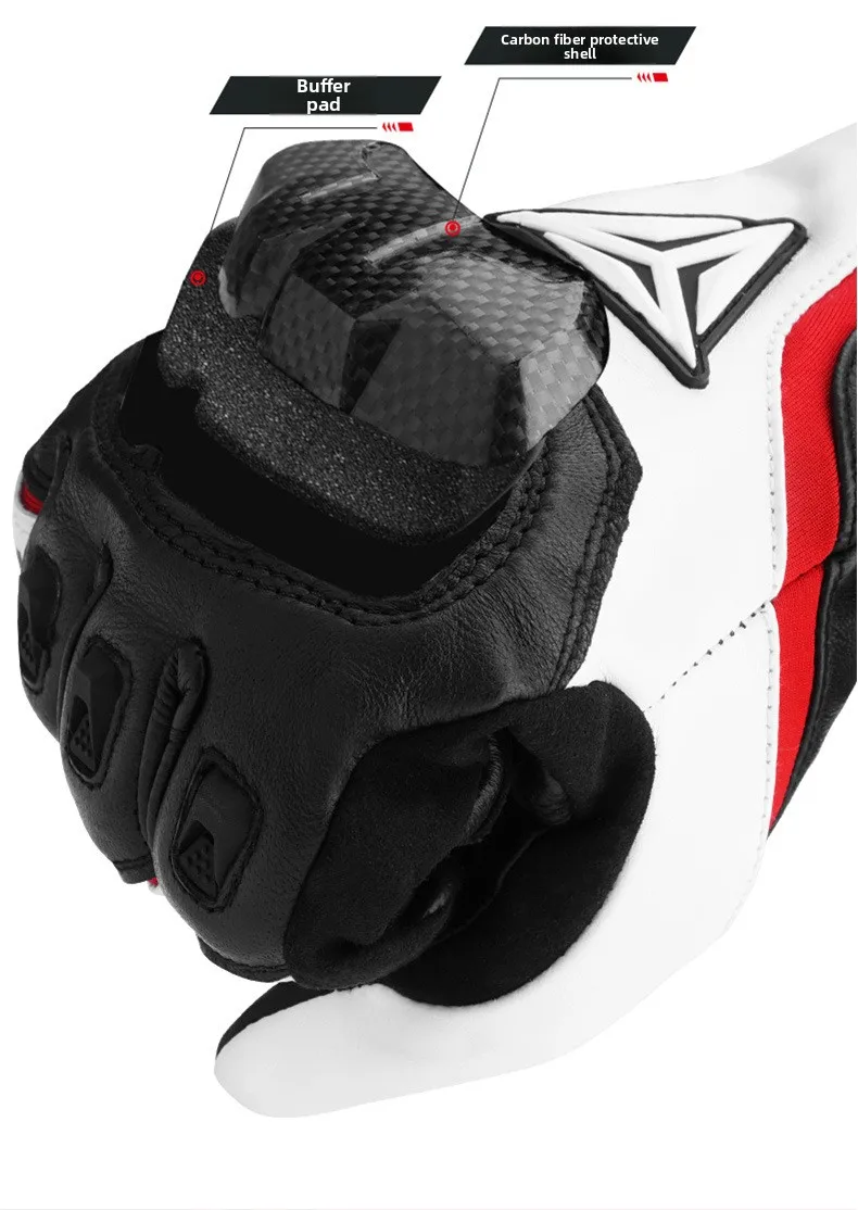Motowolf Summer Motorcyclist Gloves Leather Men's Motorcycle Gloves Biker Riding Gloves Dirt Bike Cycling Protective Gear
