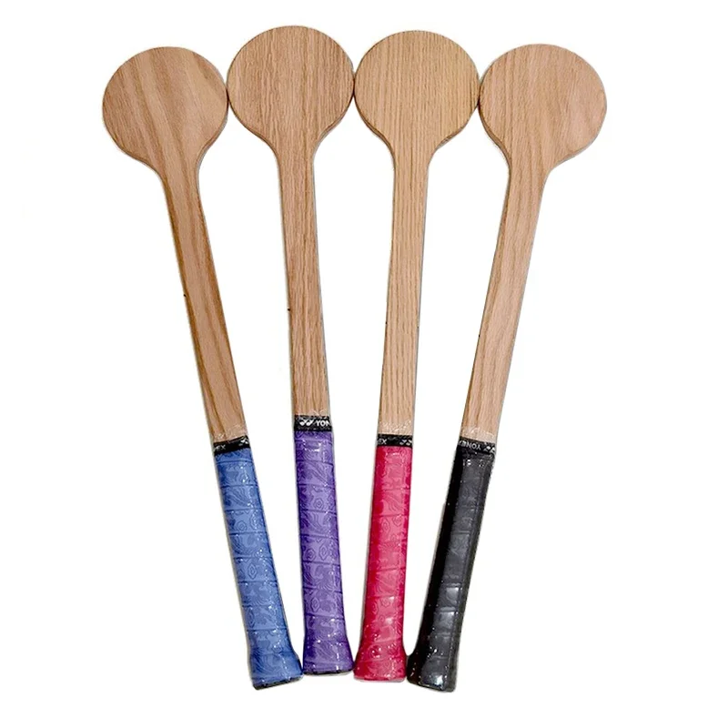 Tennis Sweet Spot Racket Wooden Tennis Spoon Swing Training Racket Accuracy Practice Racket Batting Hitting Equipment Gear