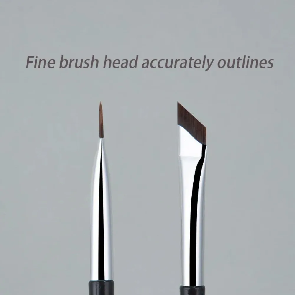 1/6 قطعة رقيقة جدا شفرة كحل فرشاة غرامة زاوية الحاجب كفاف تفاصيل دقيقة فرشاة المهنية شقة شقة الحاجب فرشاة