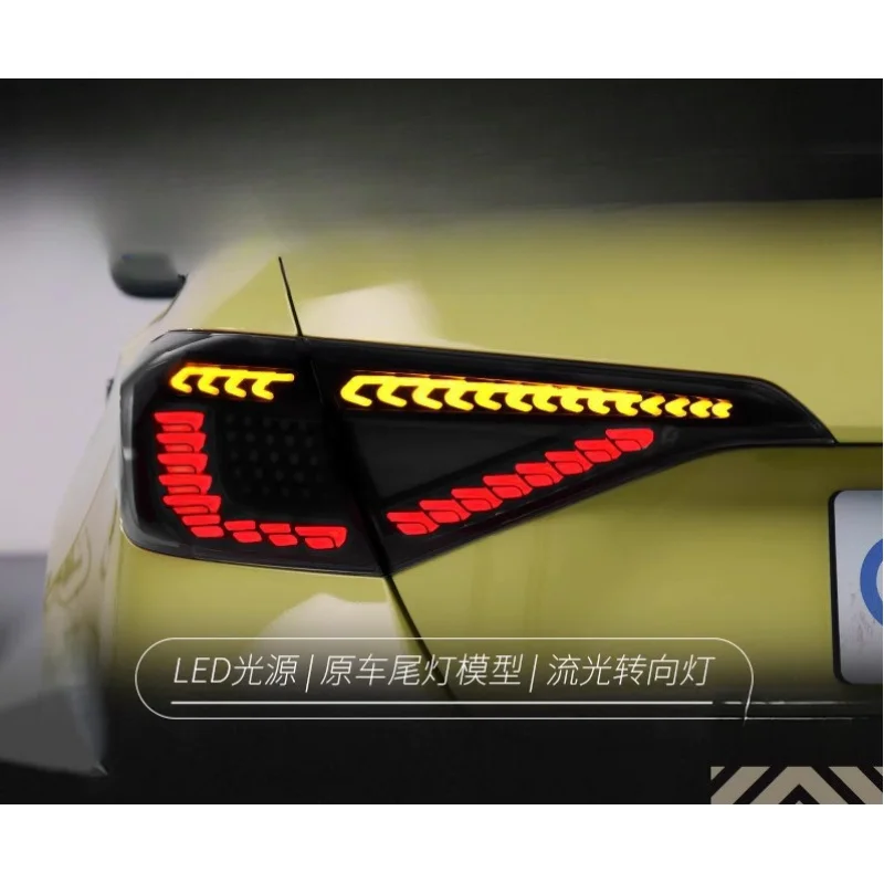 Suitable for Honda 2022 Eleventh Generation Civic Tail Assembly Modified Dragon Scale LED Driving Light Flowing Turn Signa