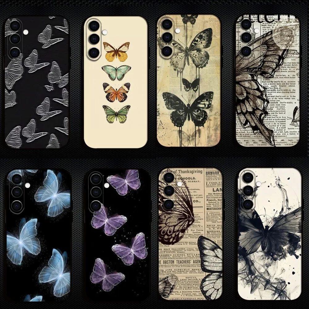 

buterfluffy Phone Case For Samsung Galaxy A73/A72/A71/A70/A53/A52/A51/Others Soft Black Shell