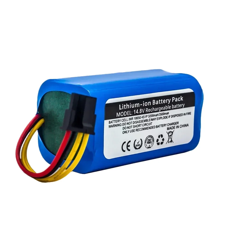 14.4V 3500mAh 18650 Li-lon Battery for Cecotec Conga 1290 1390 1490 1590 Vacuum Cleaner Genio Deluxe 370 Gutrend Echo 520 BMS