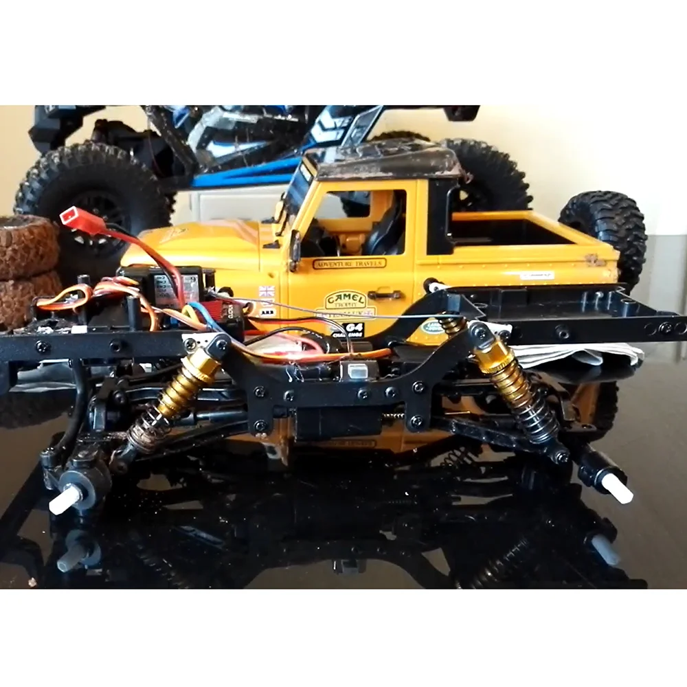 4Pcs Metal Shock Absorber Damper With Extender Seat For WPL C14 C24 C34 MN D90 D99 MN90 MN99S RC Car Upgrade Parts
