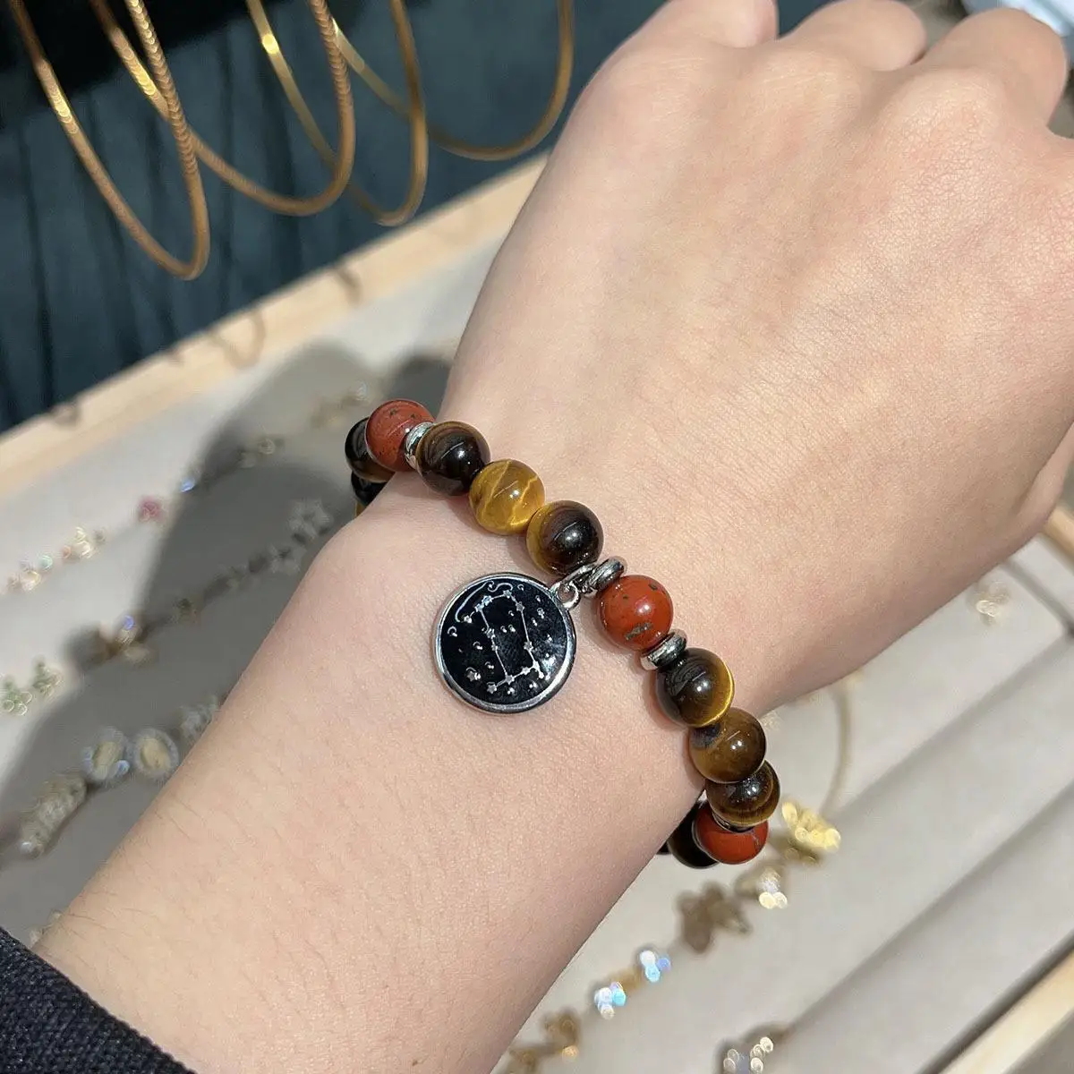 bracelet 12 constellation Bangles Men Gemini Virgo Leo Libra Bracelet Women Friendship Gift Bracelets