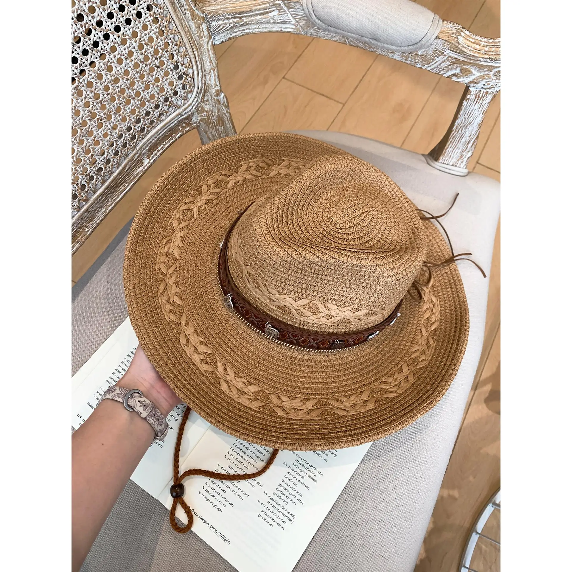 Cowboy Hat Straw - Women's Summer Western Cowboy Straw Hat