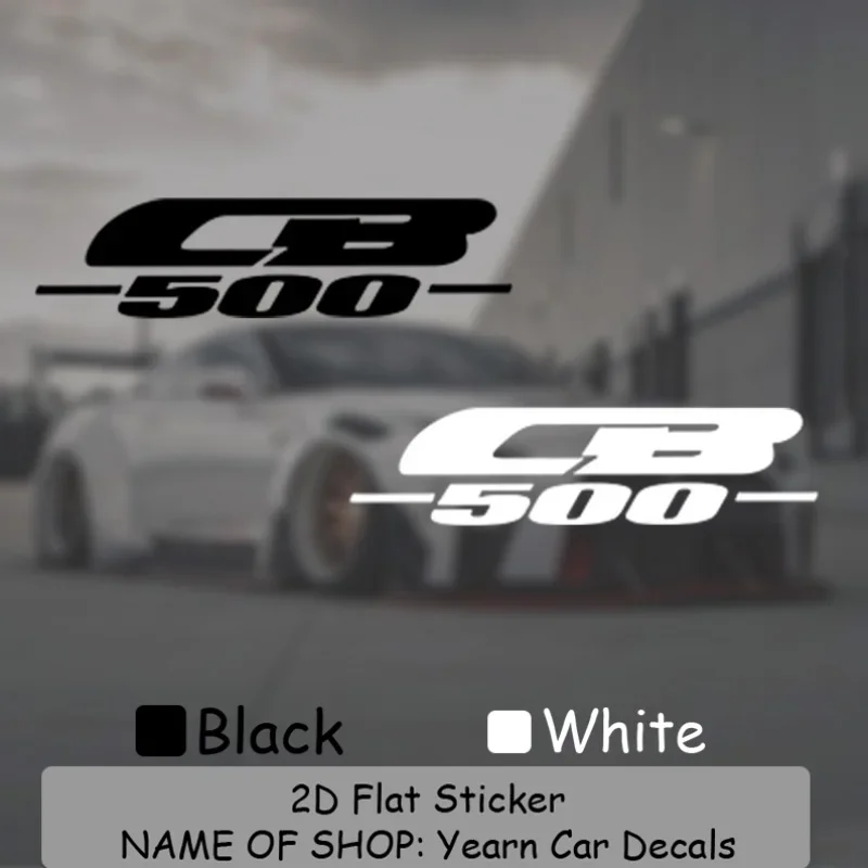 

1PC CB500 Emblem Sticker Black Lettering Dynamic Motorcycle Model Design Transparent Waterproof Vinyl Decal