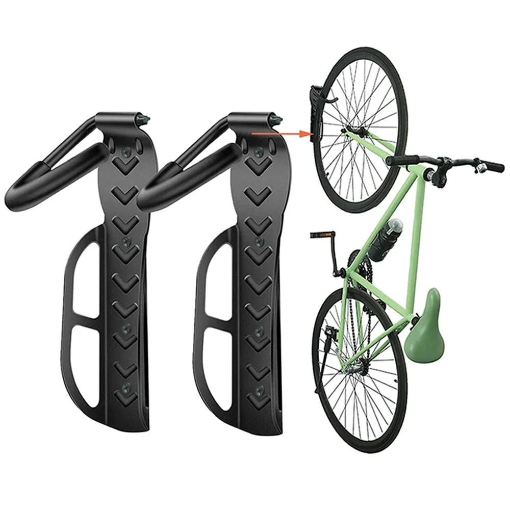 

1Pcs Bike Stand Wall Mount Bicycle Holder Mountain Bike Rack Stands Storage Hanger Hook Mounted Rack Stand Steel Black2028