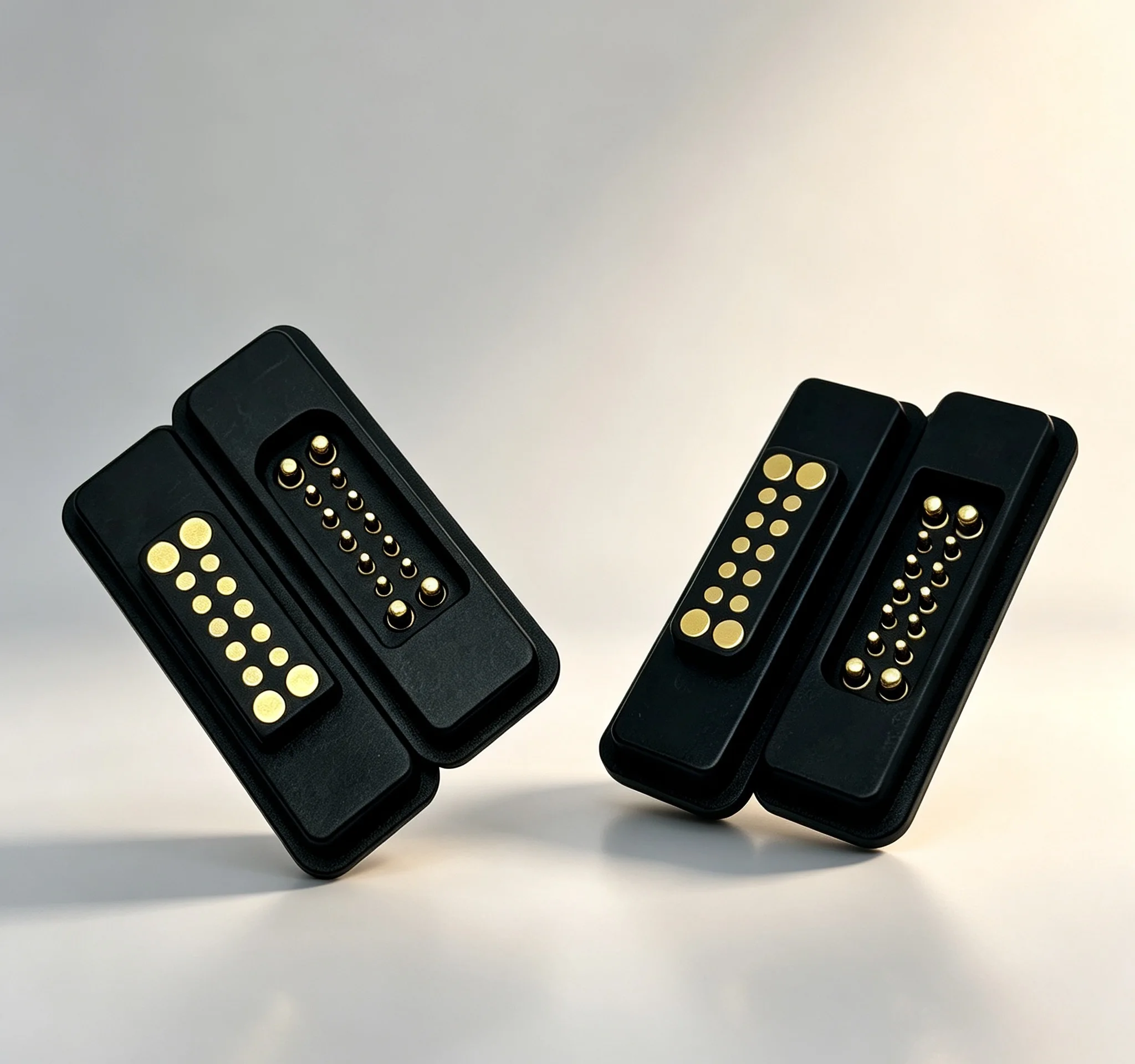 14Pin 10A With Ears Waterproof Magnetic Pogo Pin Connector Spring Loaded 2.54mm Male Female DC Power Socket Contact Strip