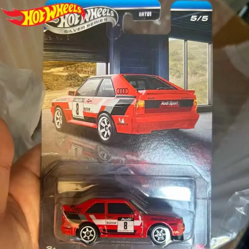

New In Stock Hot Wheels GRT01 Silver Series Audi Set Die Cast Toys Model Car 84 Audi Sport Quattro Collection Model Car Toy Gift