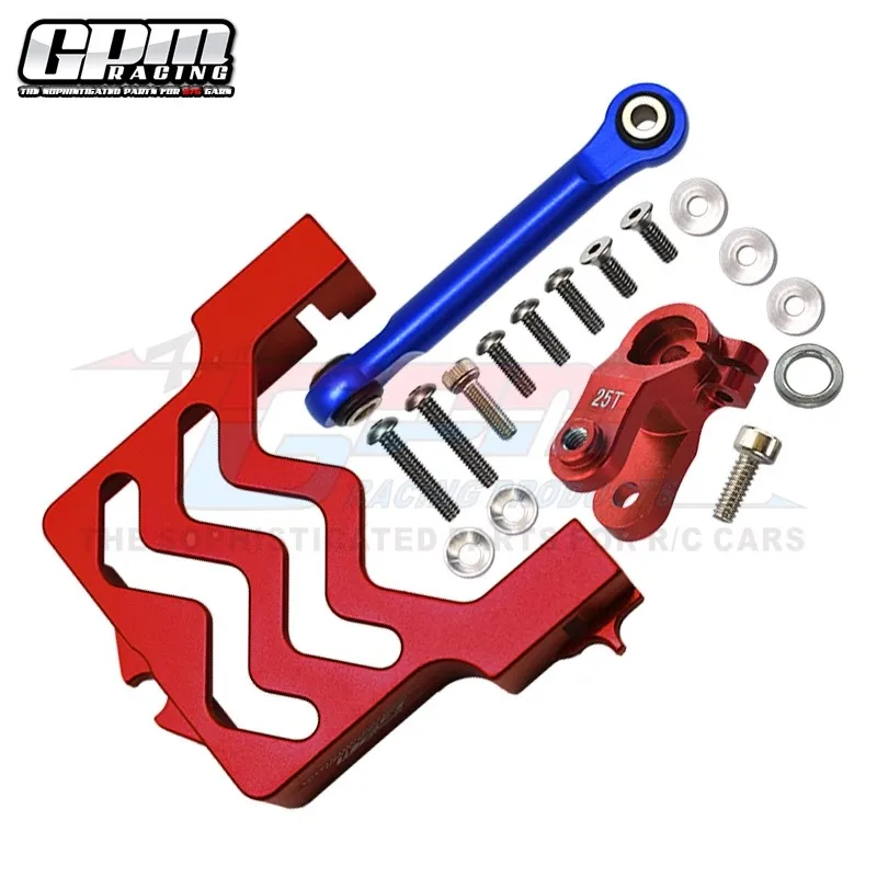 

GPM Aluminum Servo Mount +Tie Rod+25T Servo Horn For TRAXXAS 1/10 Maxx 1.0/2.0 Slash RC Car Upgrade Parts Servo Mount