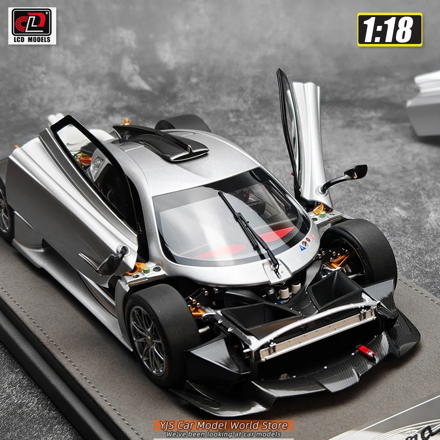 LCD Model 1/18 scale collection Pagani Huayra R Pearl white