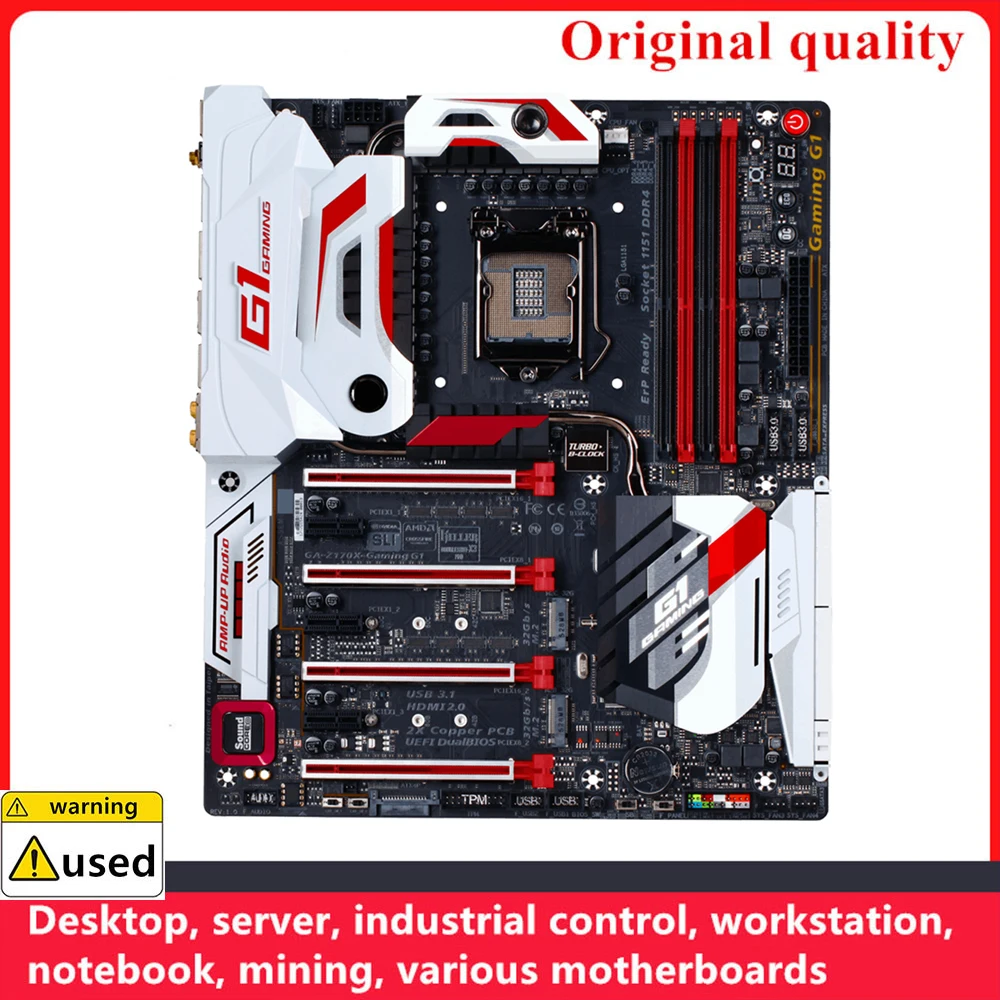 For Z170X-GAMING G1 Z170X-GAMING G1 Motherboards LGA 1151 DDR4 64GB Intel Z170 Overclocking Desktop Mainboard M.2 NVME SATA III