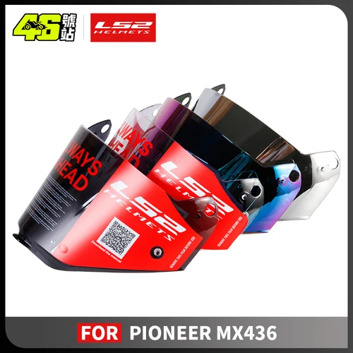 Visera de casco Original LS2 MX436 Pioneer evo, lente de repuesto adecuada para ls2 MX436, protector de cascos