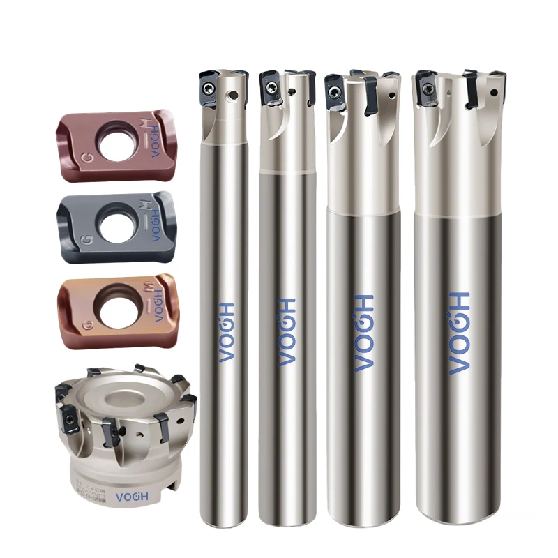 

LOGU0303ER-GM Фреза с фиксатором резьбы Фрезерная головка ЛОГОТИП Твердосплавные вставки с быстрой подачей MFH03R Держатель инструмента для торцевого фрезерования