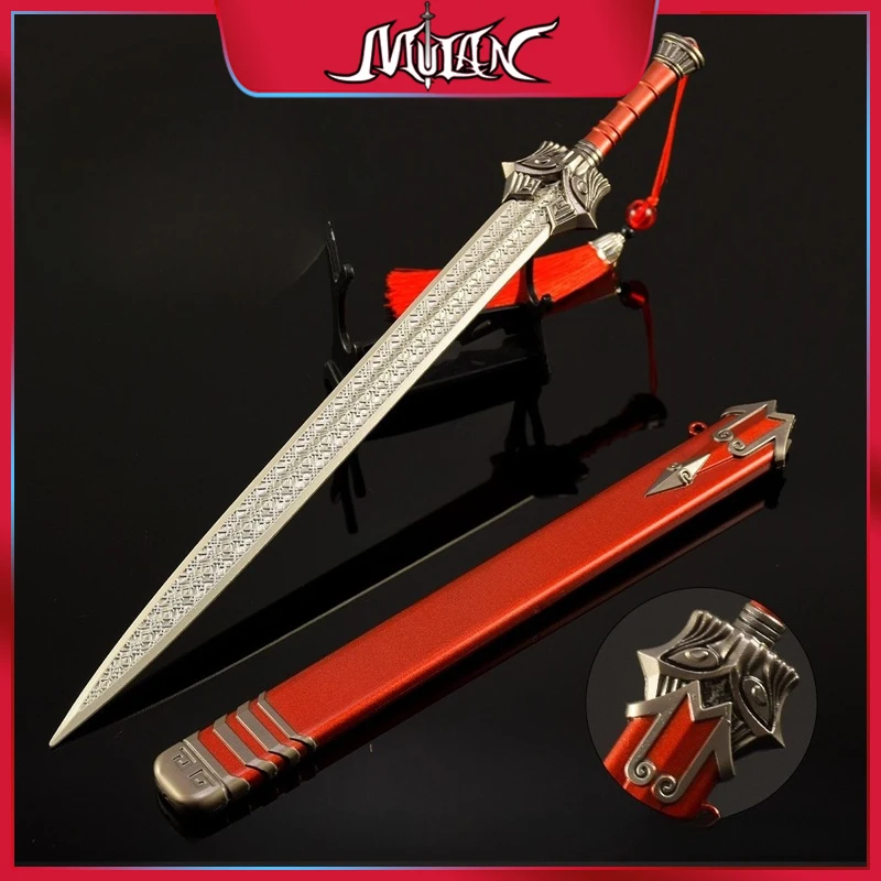 30 CM Chinese Anime Peripherals Sword Metal Craft Model Collectible Desk Ornaments Creative Birthday Gifts for Boyfriend Boy Toy
