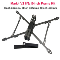 Mark4 V2 Mark 4 7inch 295mm / 8inch 367mm / 9inch 387mm / 10inch 427mm 3K Full Carbon Fiber TrueX Frame for FPV Camera Kit Done
