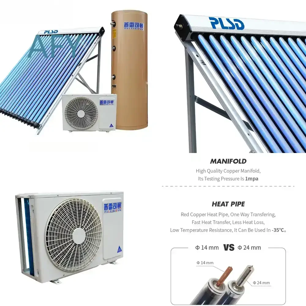 100L 200L Compact Pressurized Split Solar Water Heater for Residential Use Solar Powered Greenhouse System for Home Heating