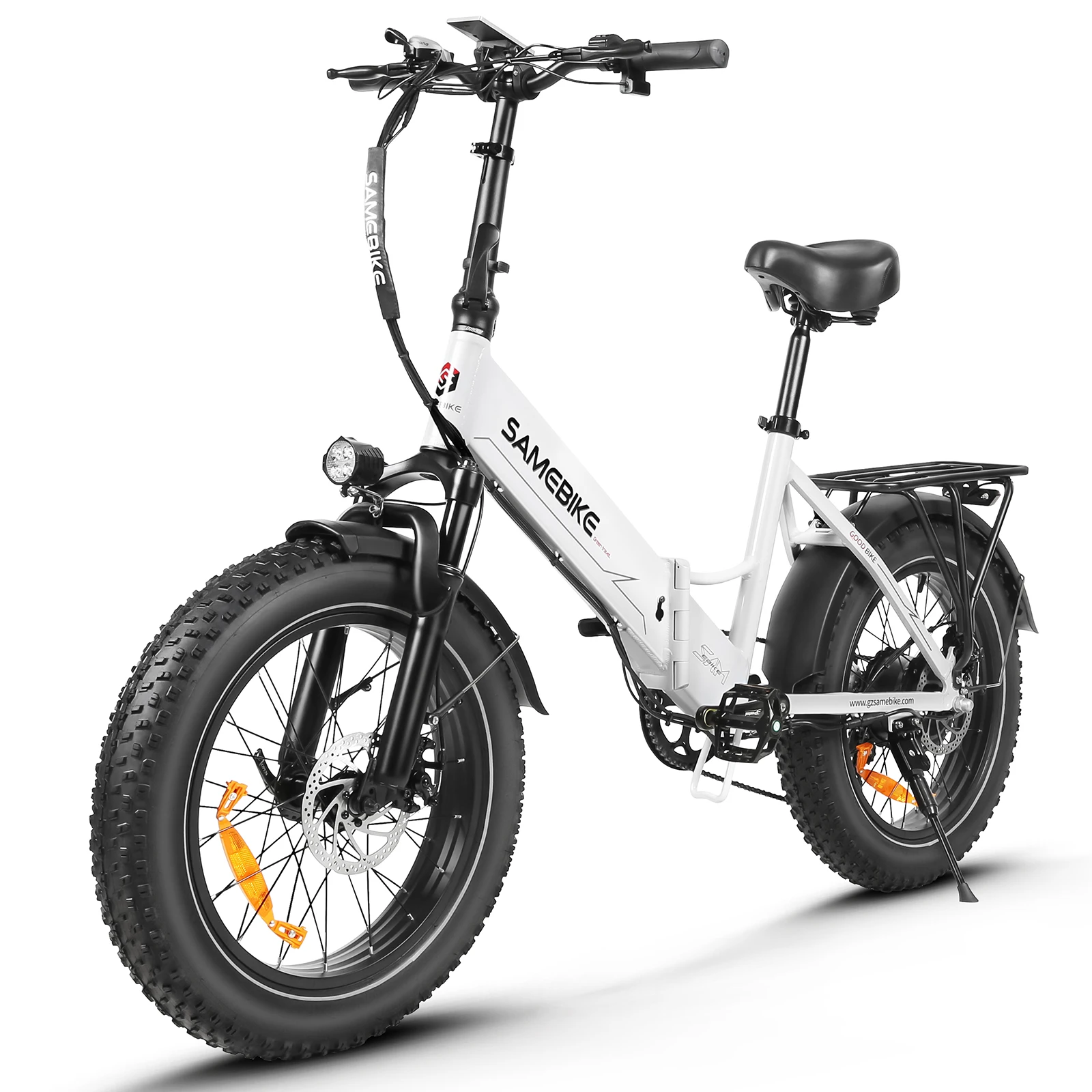 SAMEBIKE LOTDM200-II NFC مفتاح ذكي دراجة كهربائية 750 واط 48V13AH دراجة كهربائية قابلة للطي 20*4.0 بوصة الدهون الإطارات الجبلية E-الدراجة