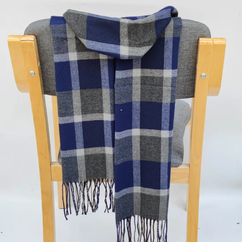 180*35cm Frauen warme klassische Gitters chal Mode lässig beliebte Kaschmir Paar Plaid Winter Männer Business Unisex Schall dämpfer Hijab