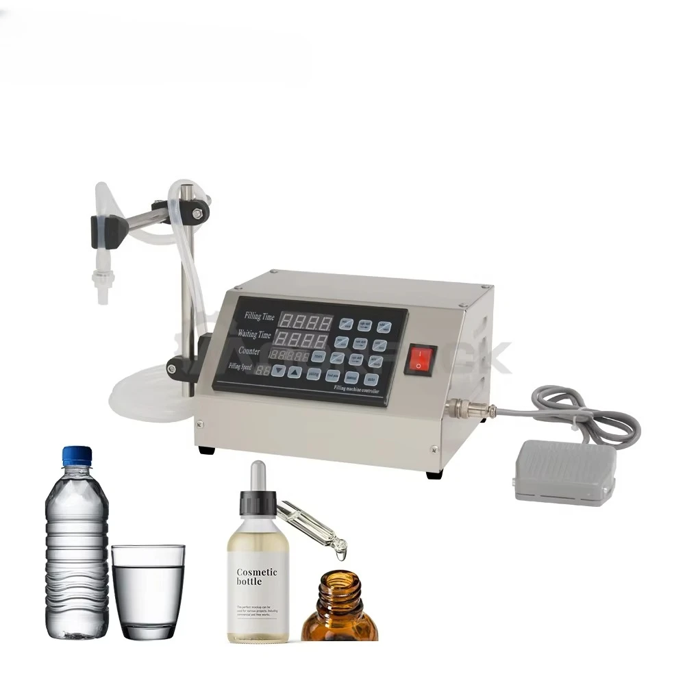 GFK-180 Automatic Single Head Nozzle Perfume Oil 1000ml Bottle Diaphragm Pump Filling Machine
