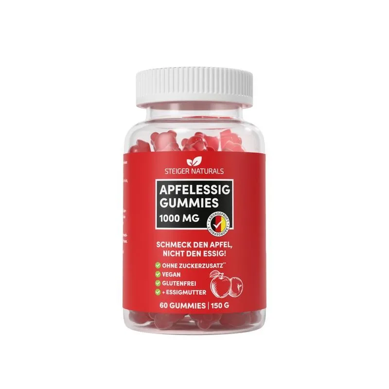 Apple Cider Vinegar Gummies - Promotes detoxification, cleansing,  Supports Cellular Energy Production, Reduces bloating