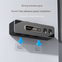 BSEVB-UV Sanitizing Toothbrush Holder, Smart Wall-Mounted Toothbrush Organizer With Automatic Toothpaste Dispenser