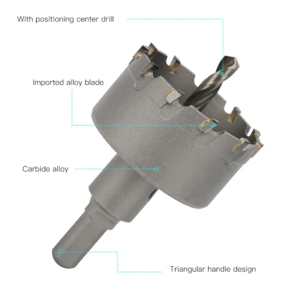 

1 шт. 50-80 мм твердосплавный фрезерный станок/расширитель для металлических толстых пластин и алюминиевого сплава - сверхмощное сверло для кольцевой пилы